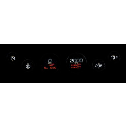 PartzBiz HD DS22120746 - Dakota Digital Black MLX-8604-K Plug-In 6 LED Gauge Cluster Harley FLH/T 04-13 PartzBiz HD DS22120746 - Dakota Digital Black MLX-8604-K Plug-In 6 LED Gauge Cluster Harley FLH/T 04-13