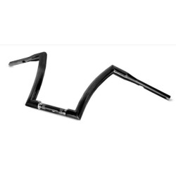 PartzBiz HD M-HB-4002BK - DNA Black 12" Rise Monster Wide Ape Hanger Fat Bars 1.5" Handlebars Harley 96-Up davidson Touring Softail Dyna road king low boy bob fat slim M-HB-4002BK