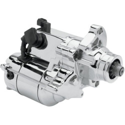 PartzBiz HD DS21100248 - Drag 1.4kw Chrome High Performance OEM Replacement Starter Harley 07-16 Big Twin | 2110-0248 Repl OEM 31621-06A