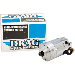 PartzBiz HD DS801008 - Drag 1.4kw Chrome High Performance Prestolite Starter Harley Pre-89 Big Twin | 80-1008 Repl OEM 31463-88T