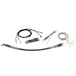 PartzBiz HD FBI-109214 - Fat Baggers 14"-16" EZ Install Stainless Extended Cables Install Harley FL 14-20 | 109214