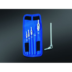 PartzBiz HD KA6007 - HexPro Five-Piece SAE Pivot Head Wrench Set - 6007