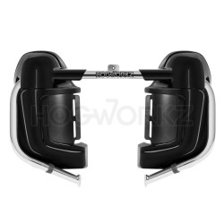 PartzBiz HD HW105001 - Hogworkz Denim Black Lower Vented Fairing for Harley Touring | HW105007 PartzBiz HD HW105001 - Hogworkz Denim Black Lower Vented Fairing for Harley Touring | HW105007