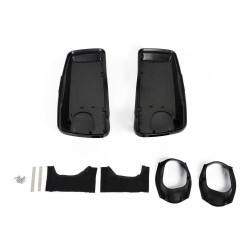 PartzBiz HD HW153008 - Hogworkz Vivid Black 6" x 9" Speaker Lids Harley Touring '14-'18 Saddlebags | HW153008 PartzBiz HD HW153008 - Hogworkz Vivid Black 6" x 9" Speaker Lids Harley Touring '14-'18 Saddlebags | HW153008