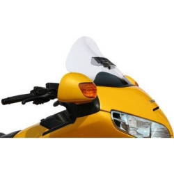PartzBiz HD DS23120252 - Klock Werks 14" 18" Flare Clear Windshield Vented Honda GL1800 01-17 2312-0252 23120252 gold wing touring cruiser screen wing comfort best for upgrade