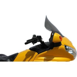PartzBiz HD DS23120241 - Klock Werks 14" 18" Flare Smoke Windshield Non Vented Honda GL1800 01-17 2312-0241 23120241 gold wing touring cruiser screen wing comfort best for upgrade