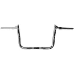 PartzBiz HD DS06014540 - LA Choppers 1 1/4" Bagger Prime Ape Chrome 10"  Handlebars Harley 96-23 Batwing | LA-7352-10