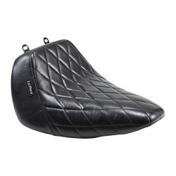 PartzBiz HD LPLYO-007DM - Le Pera Black Bare Bones Solo Seat Diamond Stitch Harley Softail Fat Boy 18-23 PartzBiz HD LPLYO-007DM - Le Pera Black Bare Bones Solo Seat Diamond Stitch Harley Softail Fat Boy 18-23
