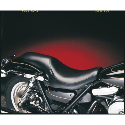 PartzBiz HD: 4411082-Le Pera L-868 Smooth Black Silhouette Full Seat Harley FXR 82-94 00-99 | L-868