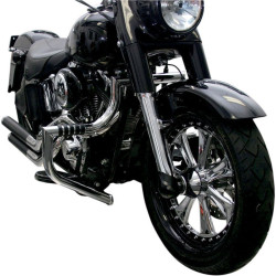PartzBiz HD DS05051283 - Lindby Chrome MagnumBar Front Highway Bar Engine Guard Harley FLST FLS 00-15 | 1710