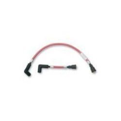 PartzBiz HD DS21040031 - Magnum 3040T Candy Apple Red Braided Spark Plug Wires 99-17 HD Dyna Glide