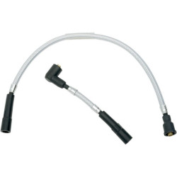 PartzBiz HD DS08023029 - Magnum 3028C Sterling Chromite II Braided Spark Plug Wires 86-03 Harley XL 0802-3029 08023029