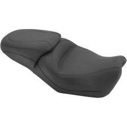 PartzBiz HD MD76421 - Mustang 1 Piece Vintage Black Touring 2-up Seat Harley Street XG 500 750 76421 | Mustang
