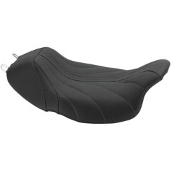 PartzBiz HD MD75059GM - Mustang 75059GM Black/Grey Gravity Revere Journey Solo Seat Harley Touring 08-Up