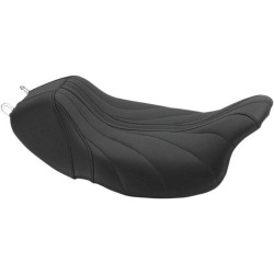PartzBiz HD MD75130 - Mustang 75130 Black Diamond Stitch Revere Journey Solo Seat Harley Touring 08-Up