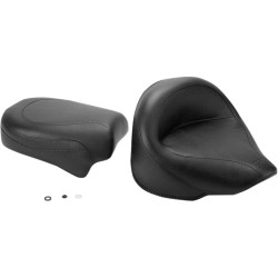 PartzBiz HD MD75279 - Mustang 75279 2 Piece Black Vintage Wide Touring Yamaha 1100 V-Star Custom 99-09