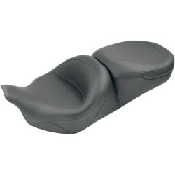 PartzBiz HD MD76033 - Mustang 489071 Black Smooth Style No Studs One Piece Ultra 08-23 Harley FLH/T 0801-0456 08010456 489071