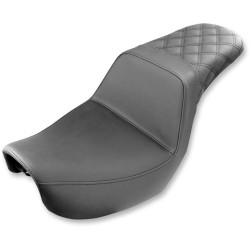 PartzBiz HD DS08030562 - Saddlemen 806-04-173 Black Step Up Rear LS Seat 06-17 Harley Dyna FXD FLD FXDWG 0803-0562 08030562