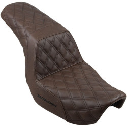 PartzBiz HD DS08030589 - Saddlemen 806-04-175BR Brown Step Up Full LS Seat 06-16 Harley Dyna FXDWG FLD 0803-0589 08030589