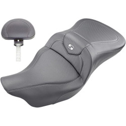 PartzBiz HD DS08011193 - Saddlemen 808-07B-185BR Road Sofa 2-Up Seat w/ Backrest H-D Touring FLH/T 08-Up