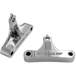 PartzBiz HD DS14100077 - Accutronix 49mm Chrome Tribal 7/16" Thick Fender Spacer 14-18 Harley FLH/T -TFS49LF7/16C