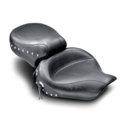 PartzBiz HD MD75530 - Mustang Seats Studded Wide Style 2 up Seat for Harley Dyna Models 96-03 | 75530