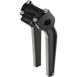 PartzBiz HD DS06021058 - Thrashin Supply Black 9.5" w/ Gauge Cutout Handlebar Pullback Riser TSC-9500-1	0602-1058 06021058 bar custom harley davidson