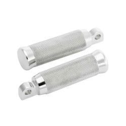 PartzBiz HD 62673 - Footpegs, Grooved, Polished, All Models, Except Softail M8 & Sportster 48/72