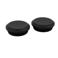 PartzBiz HD 100349 - Nightster Axle Cover Swingarm Axle, Black, Smoothglos, Pair