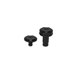 PartzBiz HD 103717 - Low Rider S Axle Cover Front Wheel Axle, Black, Prem.Glos, Couple